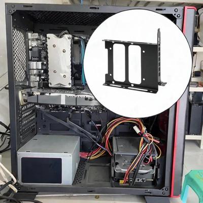3.5 Inch Hard Drive Mount Double SSD Mounting Bracket Sturdy Metal Easy Installation for PC