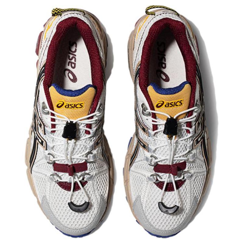 Asics Gel Kahana 8 Cushioning, Breathable Coverage, Rebound Low Top Casual Running Shoes Women's White Black Yellow Sneakers 1012B634-100