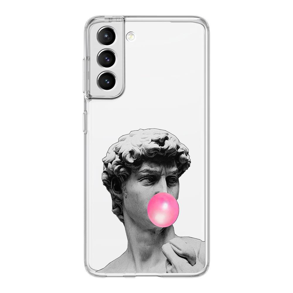 Phone Case For Samsung Galaxy S24 Ultra S23 FE S22 S20 S21 5G S10 S9 Plus S10E S8 Soft Clear Art Aesthetic David Mona Lisa Cover