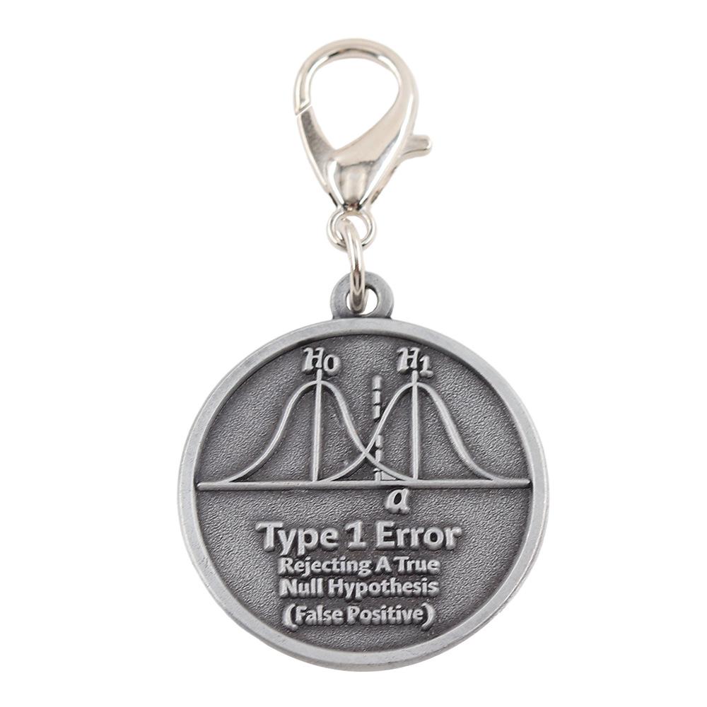 Type II Error Keychain: Failed to Reject Null Hypothesis Pendant