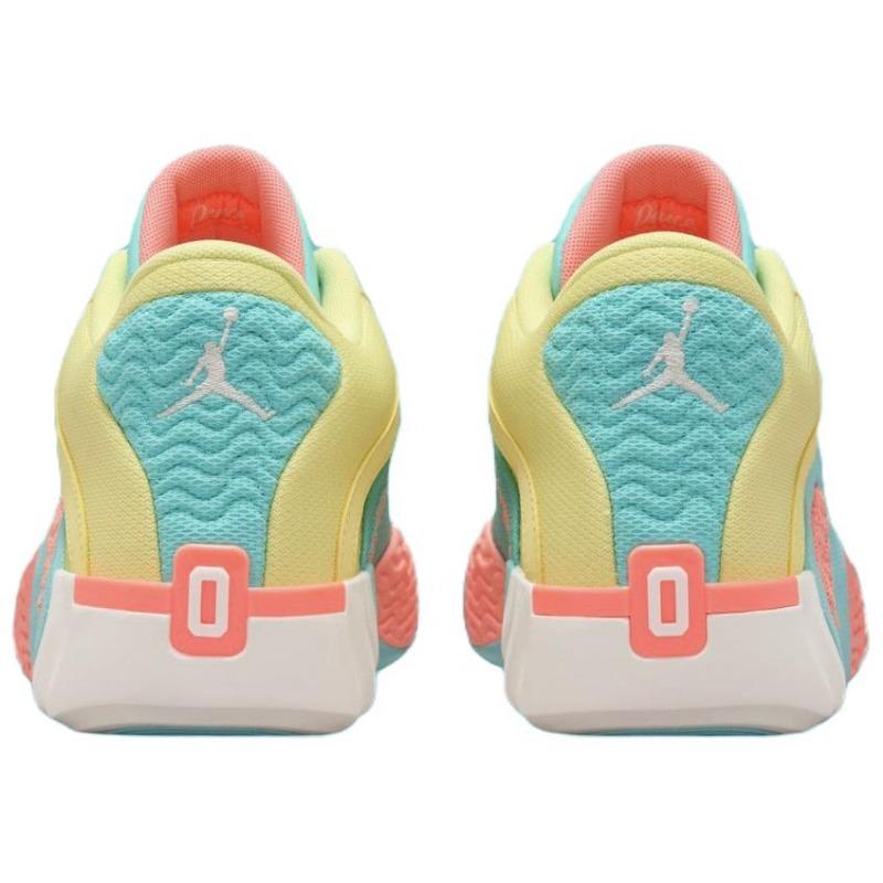 Jordan Tatum 2 "Light Zitron" Unisex Low-top Basketball Shoes Yellow Cyan Pink FJ6457-700