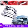 Car Chrome Door Handle Cover for Volkswagen VW Golf 6 MK6 2009 2010 2011 2012 2013 Accessories Protective Styling Stickers Trim