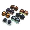 Classic Double Bridges Ladies Circular Sun Glasses Glasses Trendy Pattern Gradient Shades UV400 Men Trending Punk Sun Eyeglasses Gafas De Sol