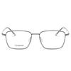 Autumn 8501 Pure Titanium Unisex Retro Square Anti-Blue Light Glasses with Myopia/Plano Lenses.