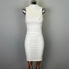 Korean High-End Women's Sexy Sleeveless High-Neck Bodycon Dress
