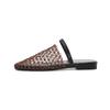 2976-3 Woven Hollow Mesh Cool Slippers Women Wear Summer Flat Bottom Breathable Bag Head Sandals