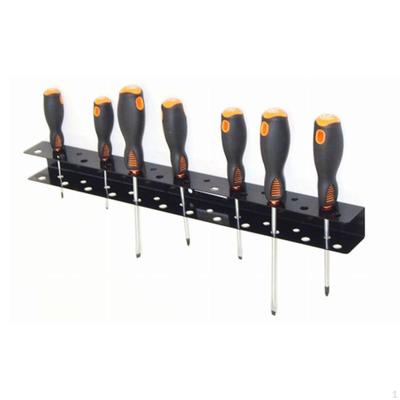 Screwdriver Organizer Hand Tool Stand Easy Installation Hardware Storage Rack Wall Mounted