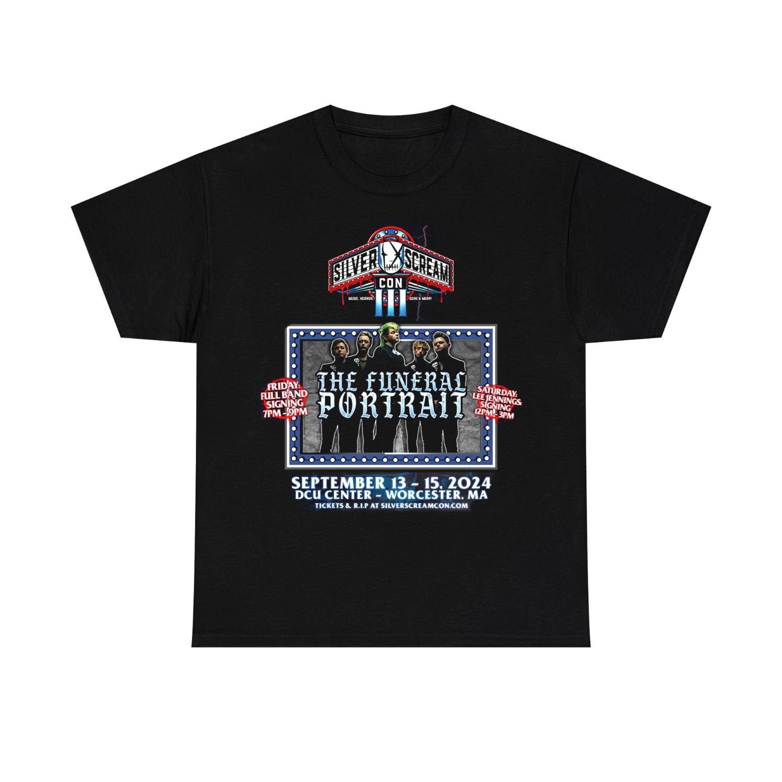 

New The Funeral Portrait Band Silver Scream 100% Cotton T-shirt Mens Tees Top All T-Shirt Tee Top Unisex 2F1019 XL