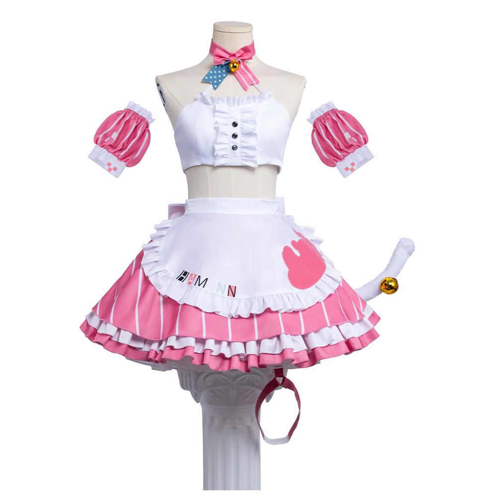 Blue Route Harman Cosplay Costume, Two-dimensional Game Animation Costume Harman's Delicious Magic Cosplay Costume