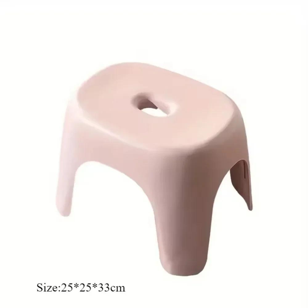 Plastic Small Stool Stackable Thick Stool Household Plastic Multifunctional Portable Bathroom Stool