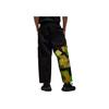 Y-3 Gfx Wrkwr Hip Hop Street Color Block Graffiti Print Casual Cargo Pants Unisex Cargo Pants Black IP7950