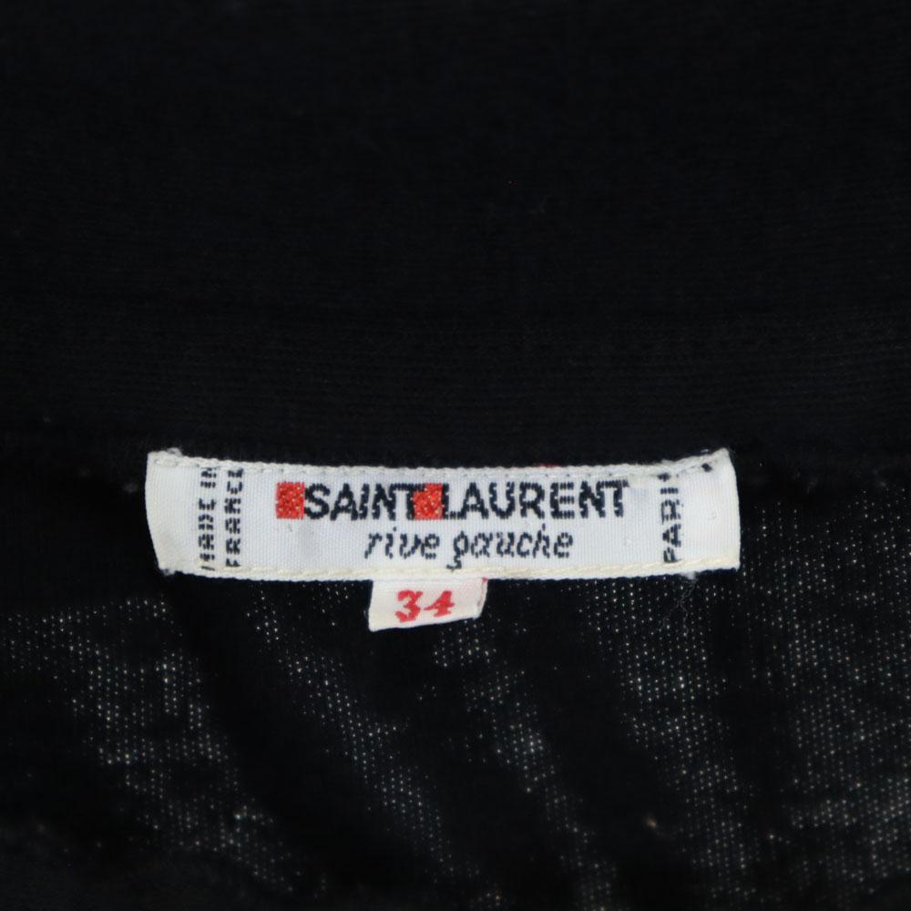 SAINT LAURENT 80s Made in France Vintage Long sleeve Off the shore Cut Women Used