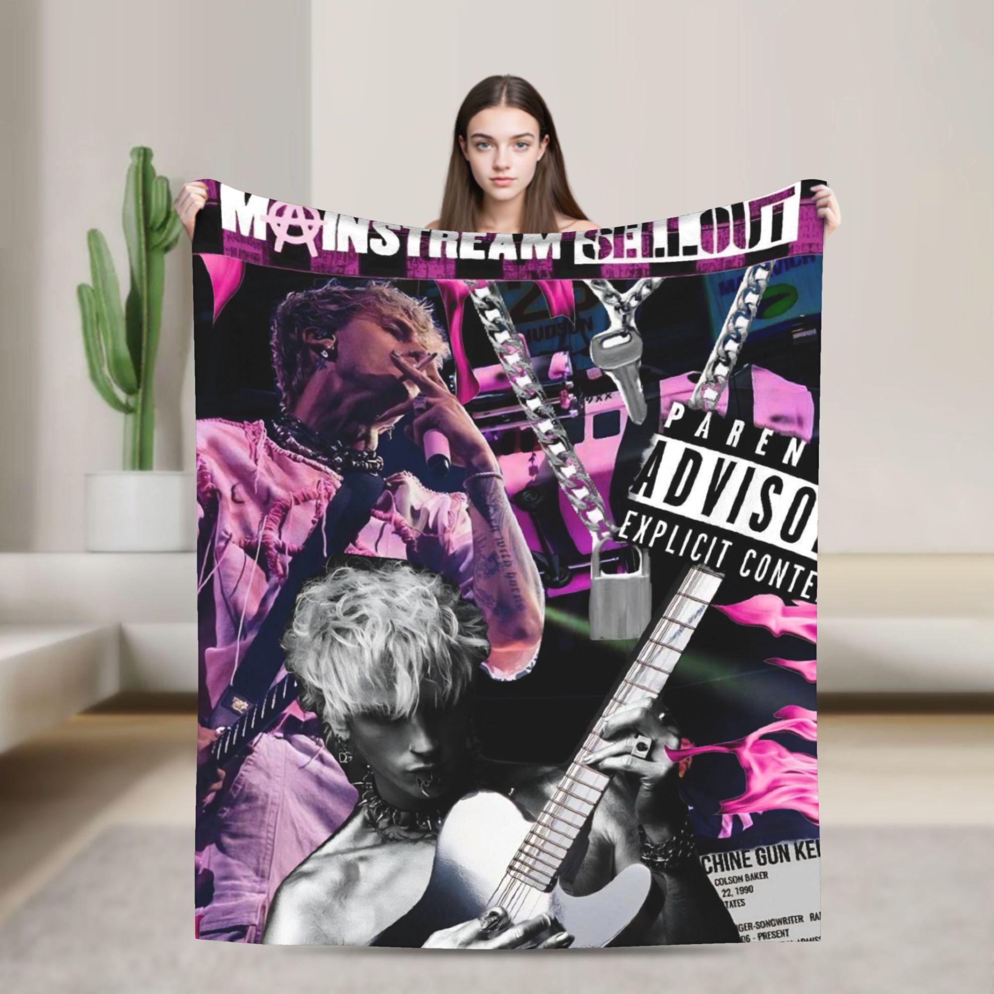 

MGK Lost Americana Tour 2025-2026 Blanket Multiple Sizes Soft and Lightweight Throw Blankets for Sofa Couch and Bed 75x90cm