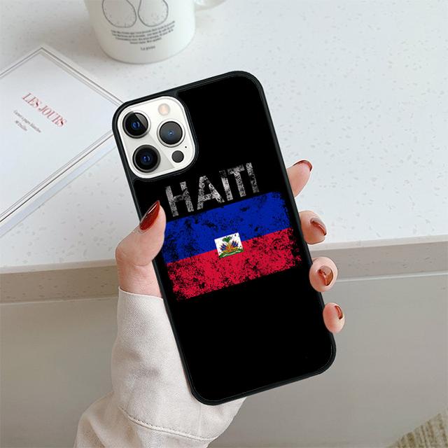 Haiti Haitian Flag Phone Case For iPhone 17 Air 14 15 16 13 12 Cover For Apple 14 15 16 Pro Max Plus Coque