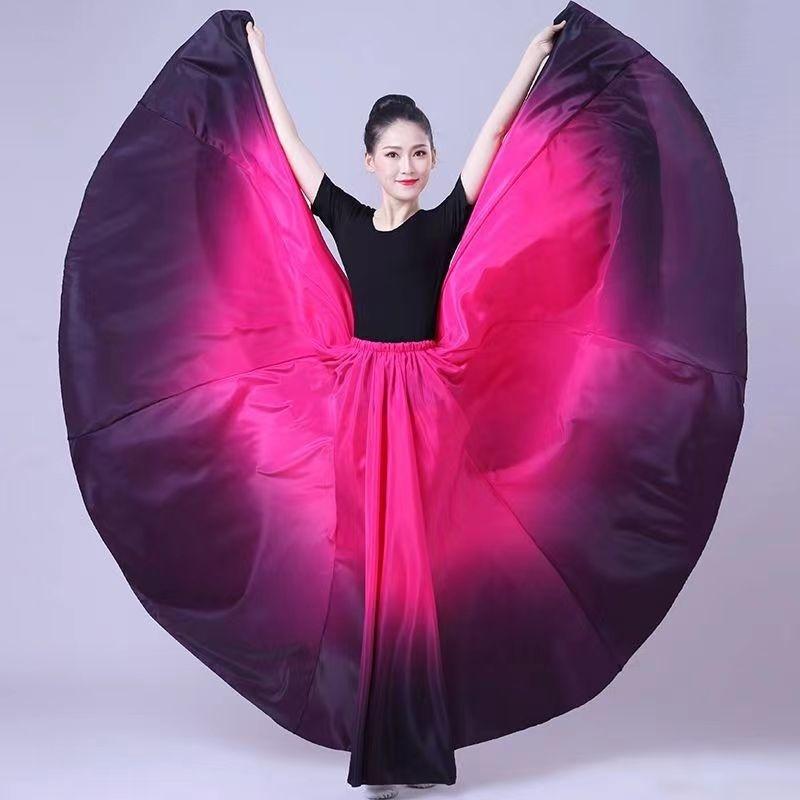 Performance Dress Female Long Skirt Performer Dresses Women Stage Performance 360 Degree Dancing Skirts Costumes Female