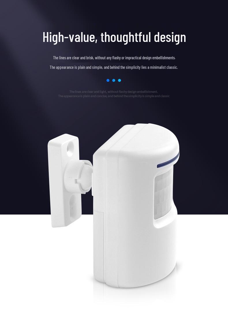 Infrared Motion Sensor Doorbell Alarm with Ding Dong Alert