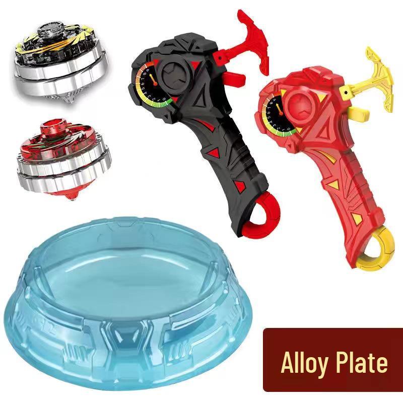Free Shipping Dual Alloy Burst Gyro Toy - Magic Light Pull String Battle Gyro