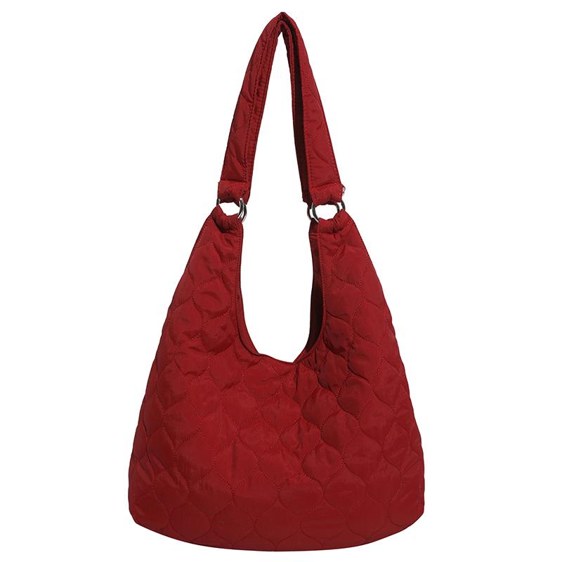

Oxford Solid Color Sewing Simple Casual Tote 2026 Winter New High Quality Bags Large Capacity for Daily Commuting Shoulder Bags червоний