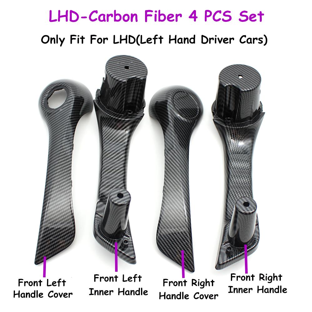 LHD 2/4PCS Koleos I Car Interior Door Front Left Right Pull Grab Inner Handle With Outer Cover For Renault 2008-2016 80945JY50A