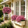 Fiori Artificiali Decorativi Petunie Resistenti ai Raggi UV, Fiori Finti da Esterno per Patio Portico, Colore a Lunga Durata, Cesti Appesi per Giardino, Piante Realistiche