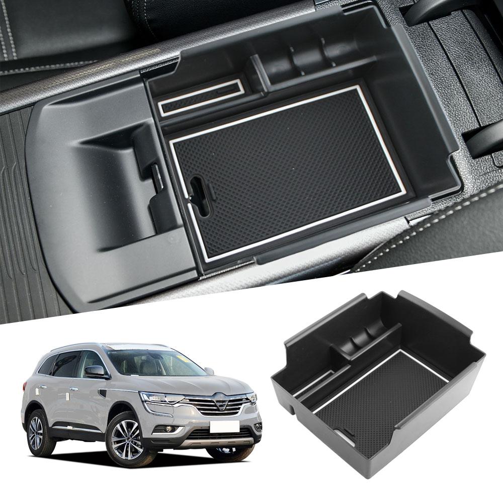 ABS Armrest Storage Box for Renault Koleos Samsung QM6 2016 2017 2018 2019 2020 Center Console Organizer Tray Interior Accessories