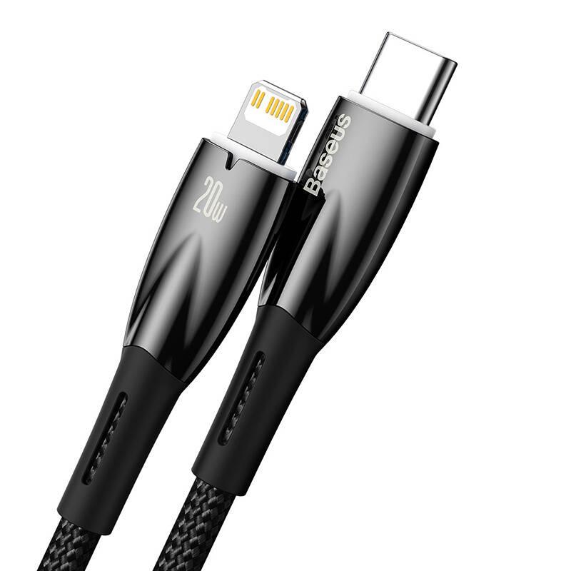 Kabel USB-C auf Lightning Baseus Glimmer, 20W, 2M (Schwarz)