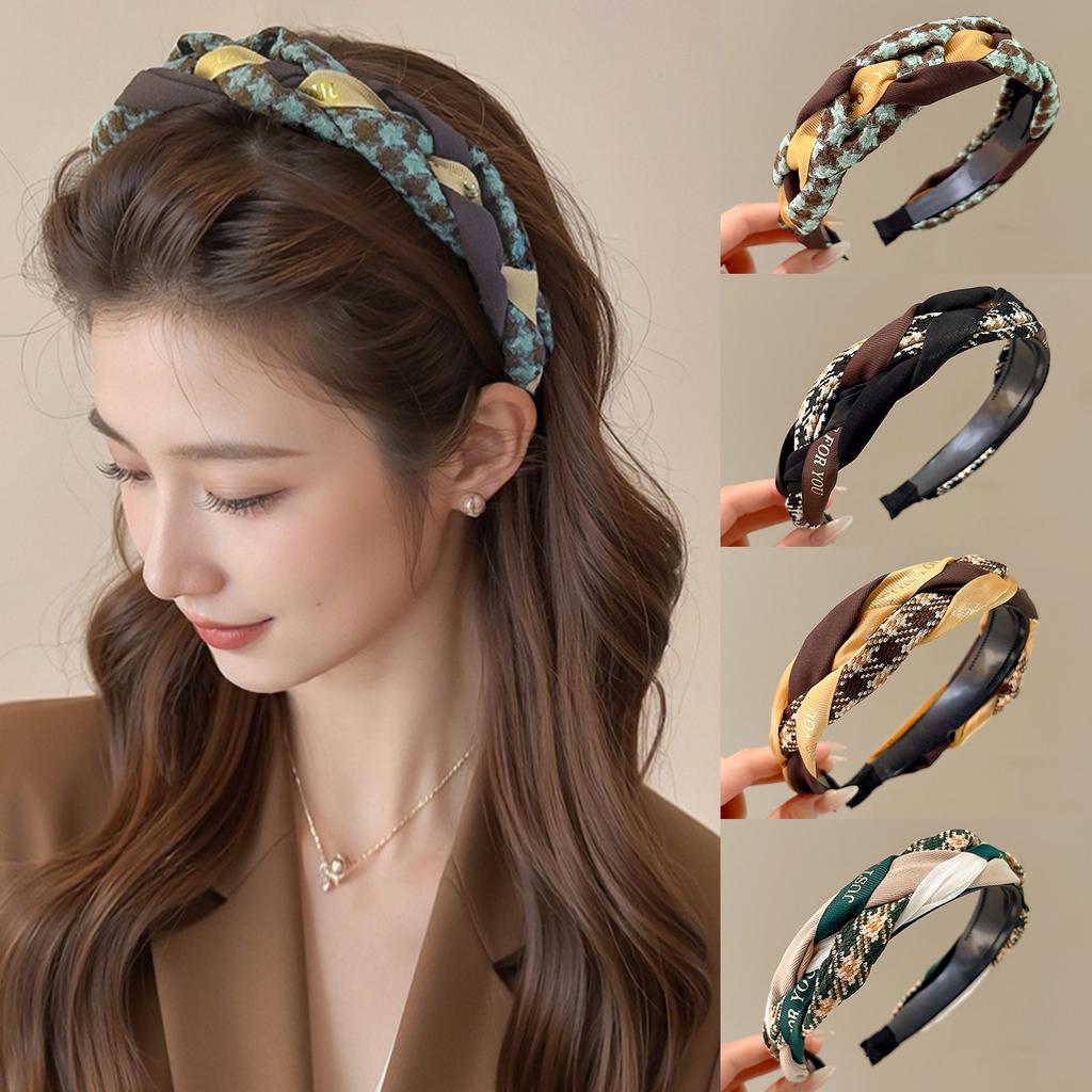 Bentiță Înaltă pentru Femei, Agrafă de Păr Sofisticată și Versatilă, Accesoriu de Păr Bentiță cu Dinți Anti-alunecare