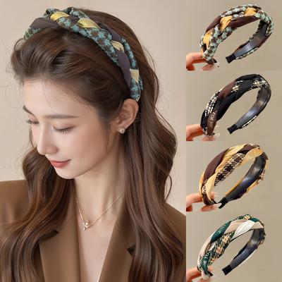 High-top Headband for Women, Trendy and Popular Online, Sophisticated and Versatile Hair Clip, Non-slip Toothed Headband Hair Accessory