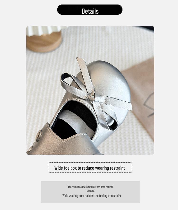 2025 Spring/Autumn Waterproof Leather Shoes for Girls - Soft Sole Children's Fashion Footwear