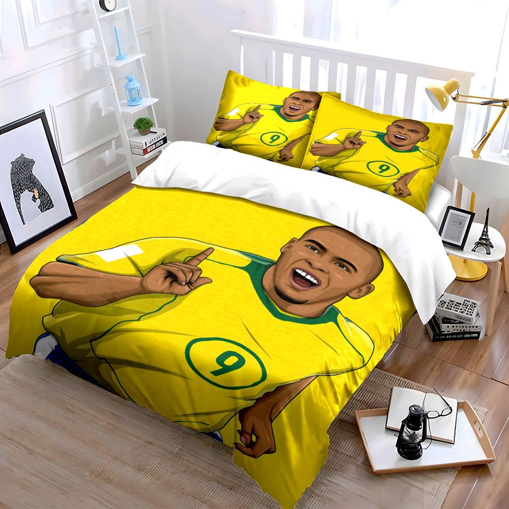 Soccer player graphic design. Bedding sets Duvet cover sets Duvet covers Pillowcases(1*Duvet Cover 2*Pillowcases without duvet insert)