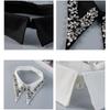 Strass-verzierter bequemer Polyester-Faux-Kragen für Geschäftsveranstaltungen und Abendanlässe