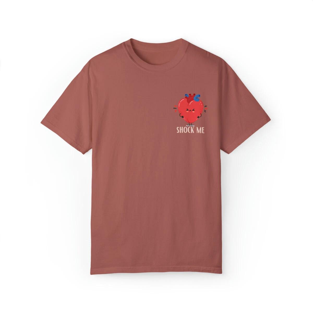 Shock Me Heart T-Shirt, Cardiac Telemetry ER ICU Nurse Shirt, Nurse Doctor Gift 4XL