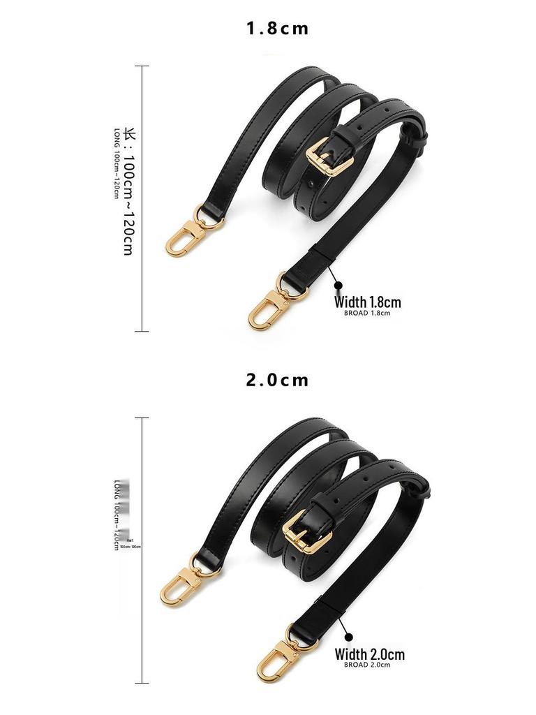 A-53 Adjustable Two-Layer Cowhide Suede Wide Shoulder Strap with Old Flower Design Replacement