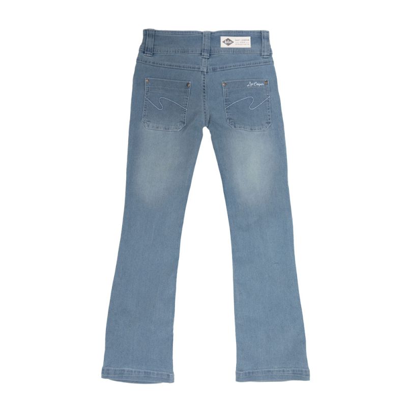 Juju Bleached Denim Jeans with Embroidered Pockets Child LEE COOPER