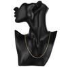 New 925 Sterling Silver 1mm Snake Chain 18k Gold Color Necklaces 16-30 Inches Women Men Jewelry