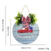Round Wooden Exquisite Home Decor Sign For 4th Of July Featuring Colorful Imagery Patriotic