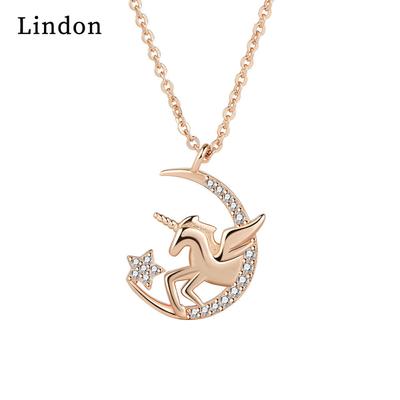 Lindon Women Necklace Pendant Copper Alloy Zircon For Women Wedding Party Fashion Gift