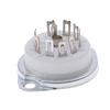 1Pc Chassis Mount 9Pin Ceramic Tube Socket For El84 Ecc82 6922 12Ax7