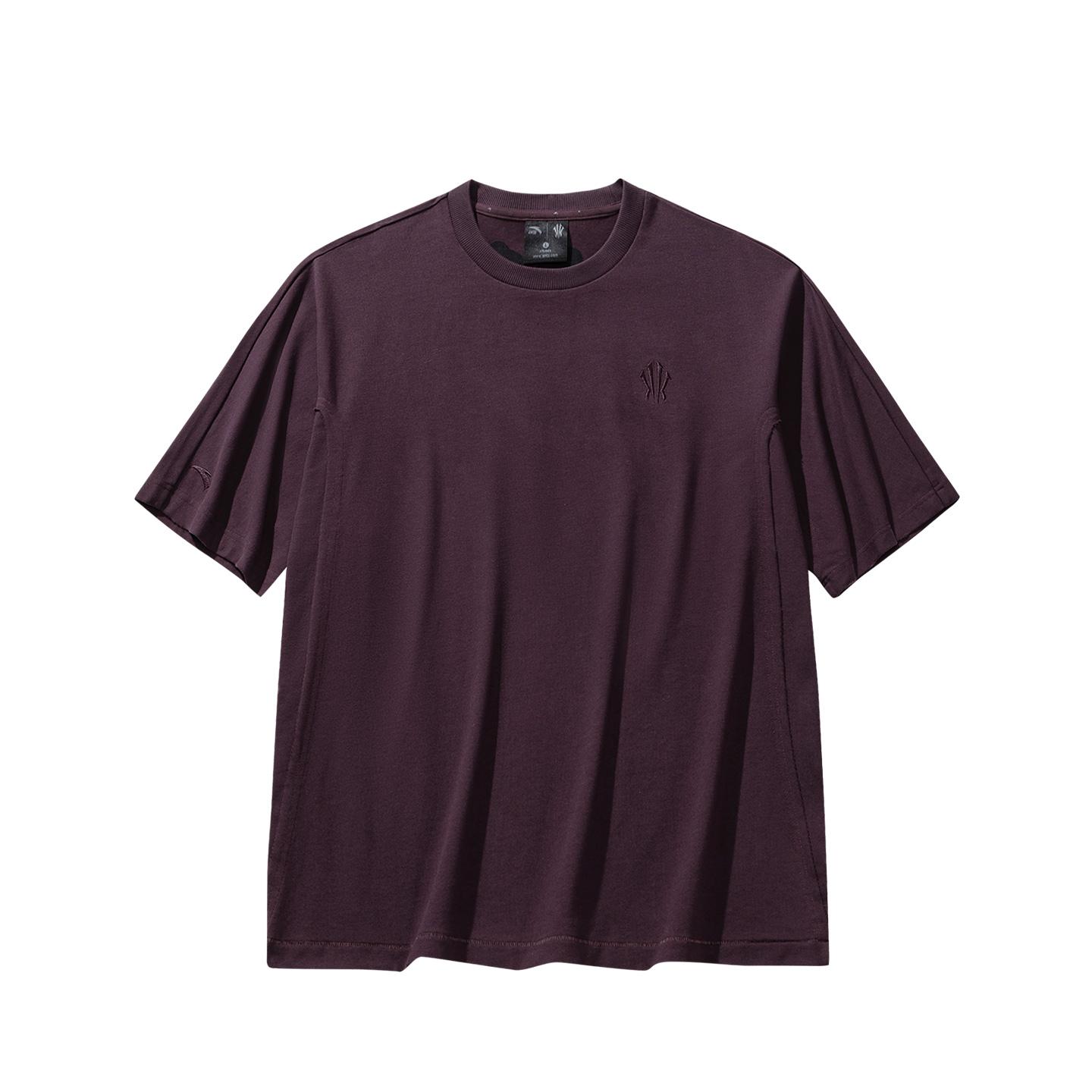 

Anta Autumn Kyrie Basketball Series Knitted Cotton T-Shirt Unisex Tops 972611102-3 S