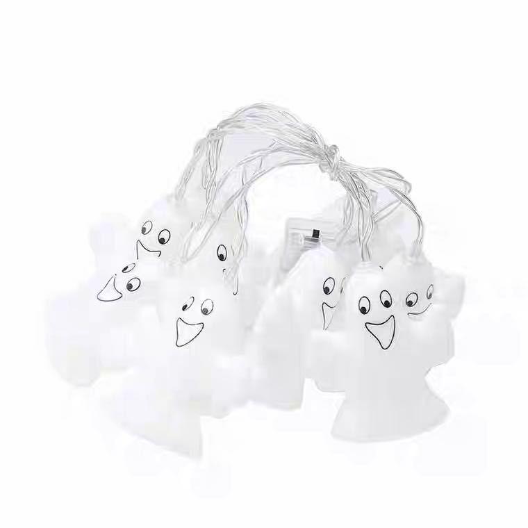 Halloween LED String Lights: Pumpkin, Spider, Skull, Ghost & Bat Decor for Party & Bar