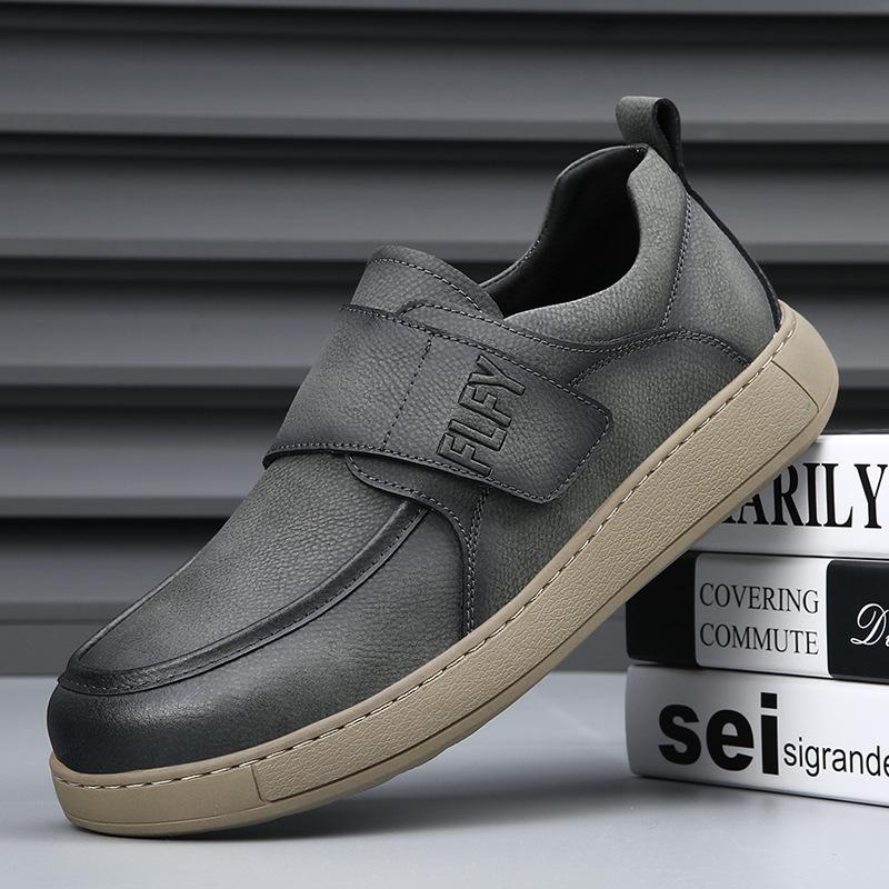 One-pedal men's shoes breathable spring and summer new trendy versatile lazy casual leather shoes men