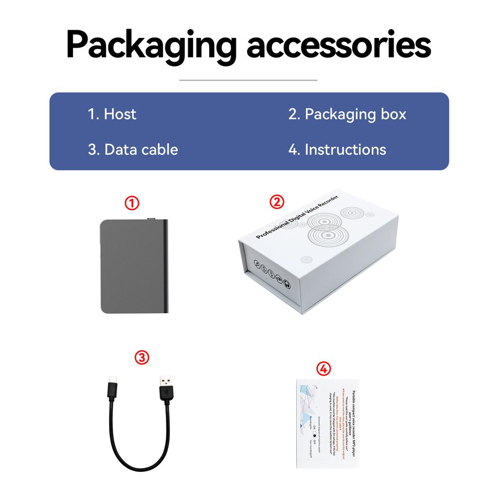 AI Voice Recorder 64GB Audio Recorder App Control Intelligent STT Engine Real Time Transcribe and Translate Summarize