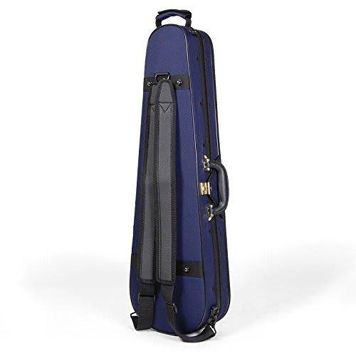 Super Light Triangular Shaped Violin Case, Blue