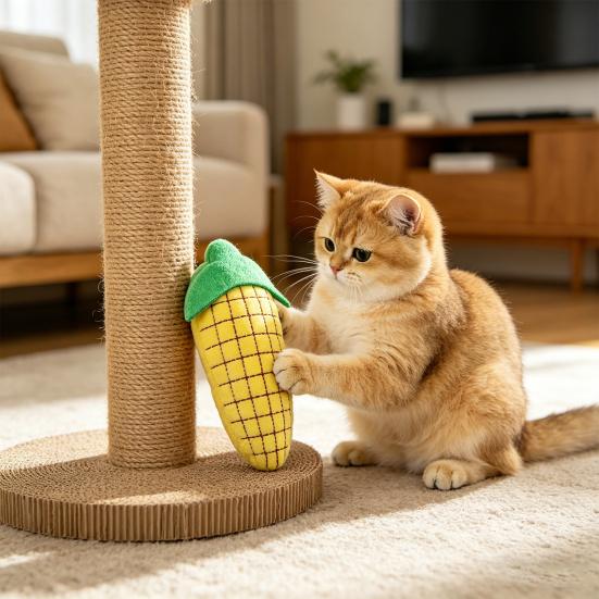 Giocattolo per Gatti Peluche a Forma di Verdura Erba Gatta Giocattolo per lo Svezzamento dei Gattini Forma di Verdura Giocattolo da Masticare per Gatti Allevia la Noia per Gatti da Interno