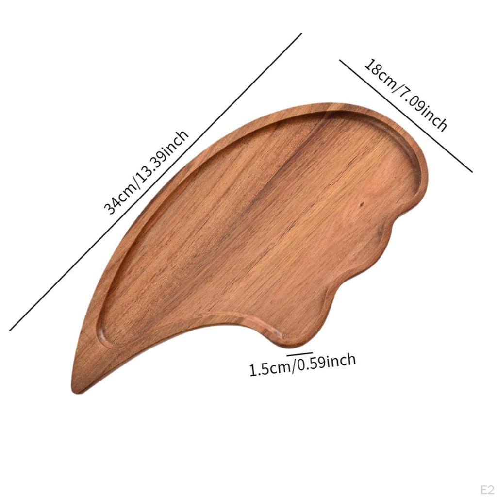 Rustikale Servierplatte für Snacks und Desserts, Kuchen- und Obstservierbrett