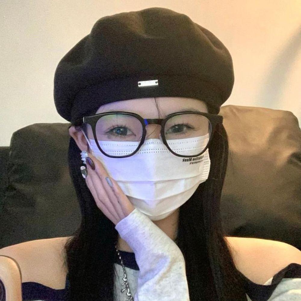 Newsboy Cap Woolen Beret Hat Y2K Octagonal Cap Fashion Painter Hat  Ladies