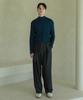 ESN Half Turtleneck Knit T-Shirt Deep Blue