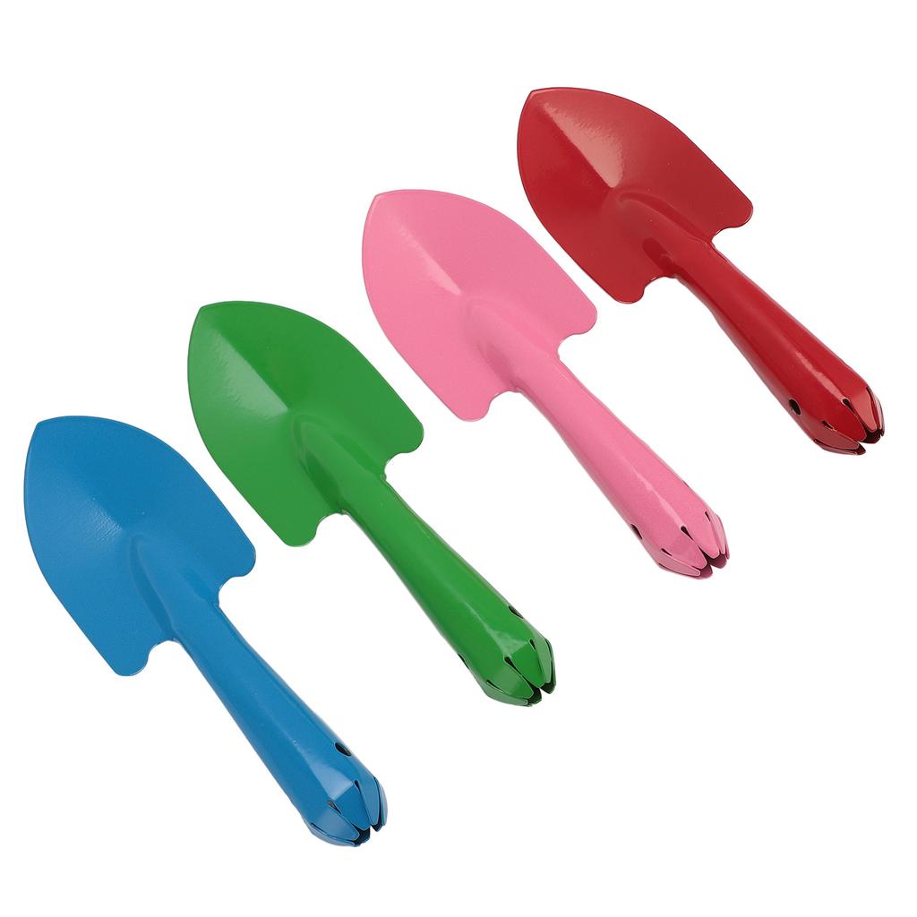 4Pcs Garden Shovel Set Colorful Metal Hand Trowel for Flower Soil Planting Digging Transplanting