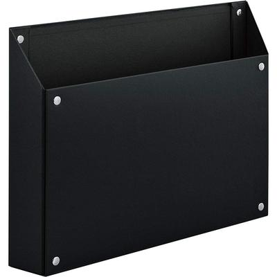 King Jim Document Box, Mag Case with Magnet, A4 Landscape, Black, 4785-BK