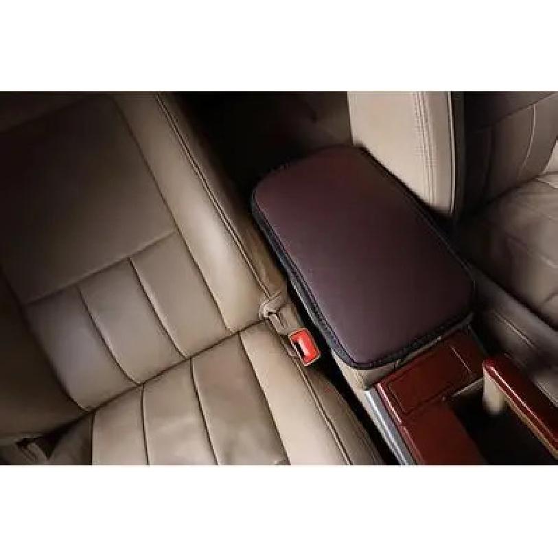 Leather Car Armrest Pad Covers Universal Center Console Auto Seat Armrests Box Pads Black Armrest Storage Protection Cushion